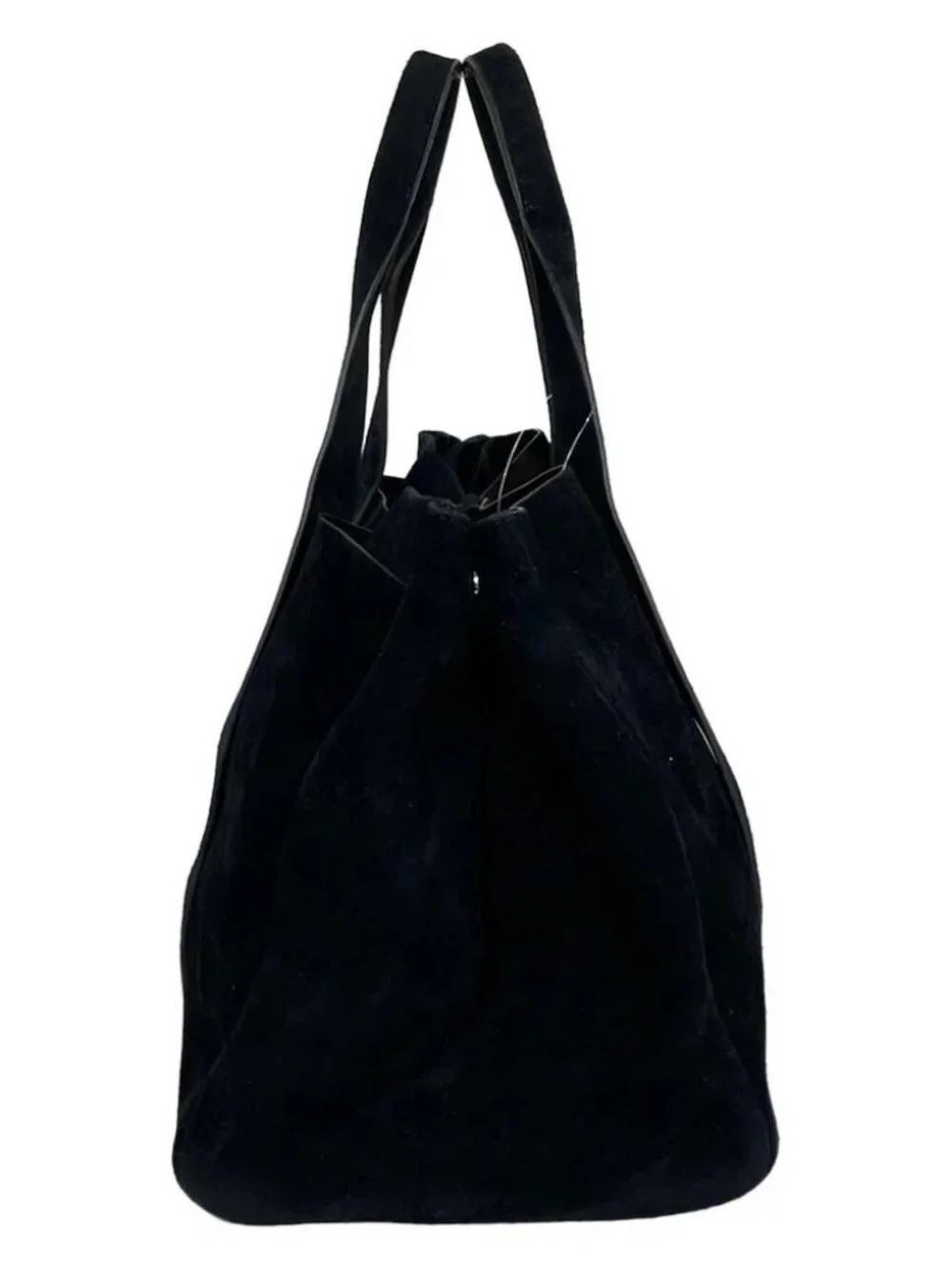 Theory Dark Navy Suede Tote Bag